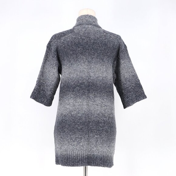 NWT CHICO'S Space-Dyed Ombre Rendezvous Zip-Up Sweater Twilight Blue Size 0/S - Picture 6 of 10